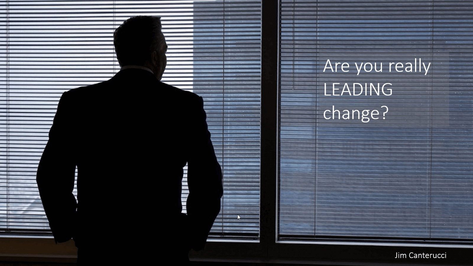 Are you really LEADING Change?